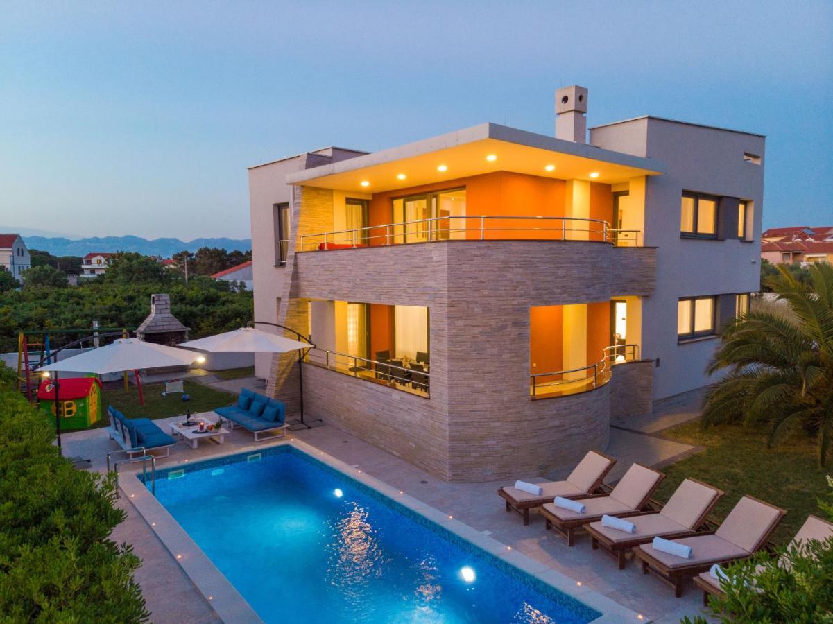 Vila Zatona Sunset With Heated Swimming Pool Затон Екстериор снимка